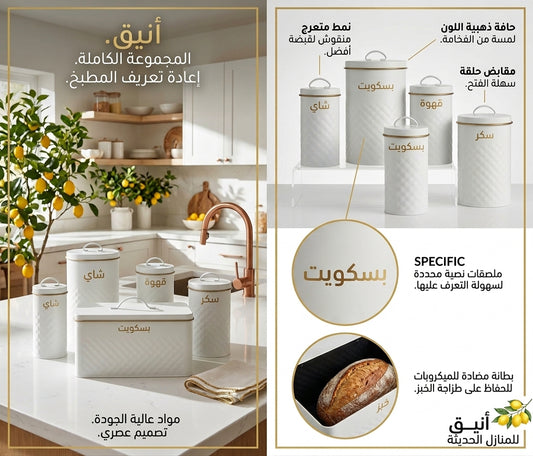 طقم تنظيم المطبخ العصري